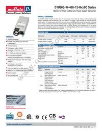 D1U86G-W-460-12-HB3DC Datasheet Cover