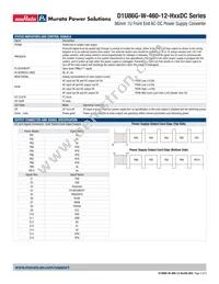D1U86G-W-460-12-HB3DC Datasheet Page 3
