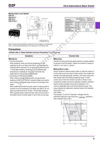 D2F-L20-A1 Datasheet Page 5