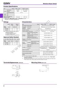 D2MV01L1111C2 Datasheet Page 2