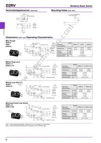 D2RV-L22E Datasheet Page 2