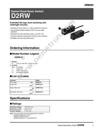 D2RW01L3 Datasheet Cover
