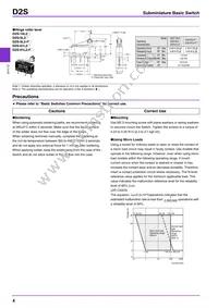 D2S-01L2D Datasheet Page 4