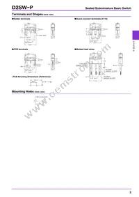 D2SW-P01L1-2M Datasheet Page 3