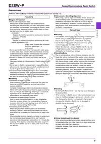 D2SW-P01L1-2M Datasheet Page 5