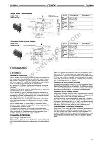D2SW-P2L3B Datasheet Page 5