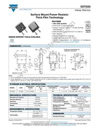 D2TO020CR0320FTE3 Datasheet Cover