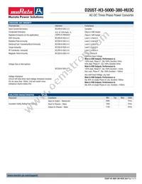 D2U5T-H3-5000-380-HU3C Datasheet Page 4