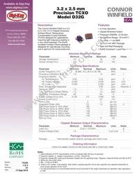 D32G-026.0M-T Datasheet Cover