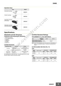 D4NS-3AD Datasheet Page 3