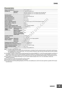 D4NS-3AD Datasheet Page 4