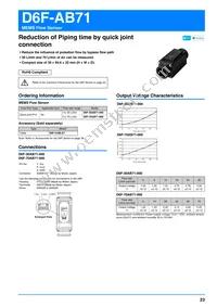 D6F-70A7-000 Datasheet Page 23