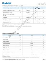 DA03-11SURKWA Datasheet Page 2