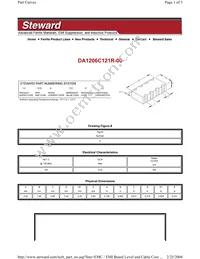 DA1206C121R-00 Datasheet Cover