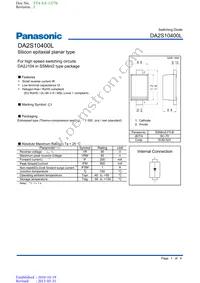 DA2S10400L Datasheet Cover