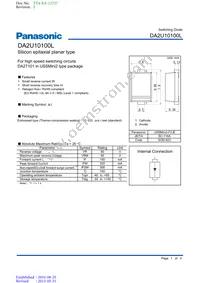 DA2U10100L Datasheet Cover