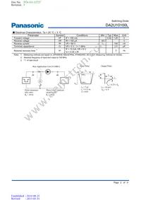 DA2U10100L Datasheet Page 2