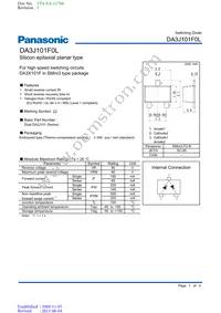 DA3J101F0L Datasheet Cover