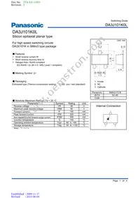 DA3J101K0L Datasheet Cover