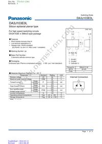 DA3J103E0L Datasheet Cover