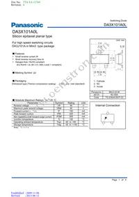 DA3X101A0L Datasheet Cover
