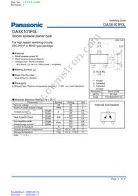 DA3X101F0L Datasheet Cover