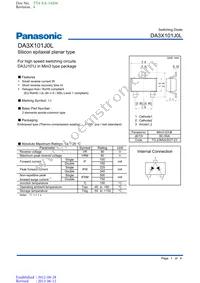 DA3X101J0L Datasheet Cover