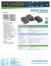 DA45C-J3WEU Datasheet Cover