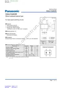 DA4J104K0R Datasheet Cover