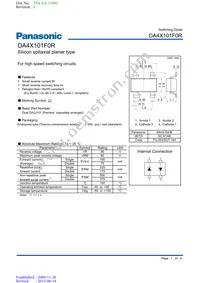 DA4X101F0R Datasheet Cover