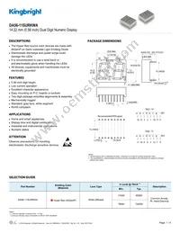 DA56-11SURKWA Datasheet Cover