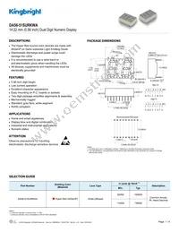 DA56-51SURKWA Datasheet Cover