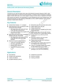 DA7219-02VB6 Datasheet Cover