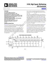 DAC08CS-REEL Datasheet Cover