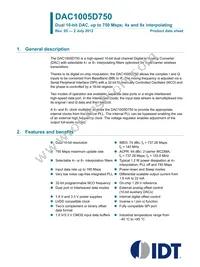 DAC1005D750HW/C1:5 Datasheet Cover