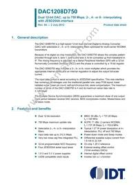 DAC1208D750HN-C1 Datasheet Cover