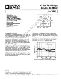 DAC8562FS-REEL Datasheet Cover