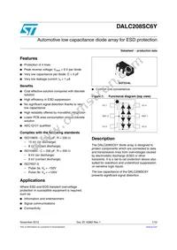 DALC208SC6Y Datasheet Cover