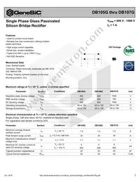 DB107G Datasheet Cover