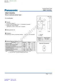 DB2130200L Datasheet Cover