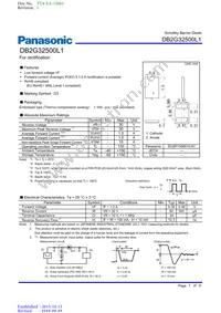 DB2G32500L1 Datasheet Cover