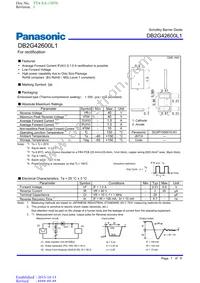 DB2G42600L1 Datasheet Cover