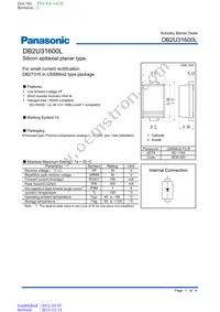DB2U31600L Datasheet Cover