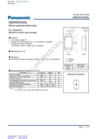 DB2W40300L Datasheet Cover