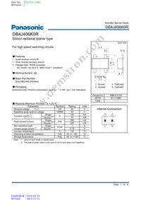 DB4J406K0R Datasheet Cover