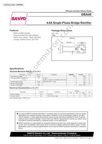 DBA40G-K20 Datasheet Cover