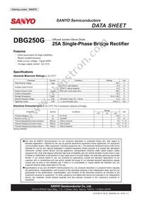 DBG250G Datasheet Cover
