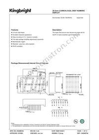 DC08-11SURKWA Datasheet Cover
