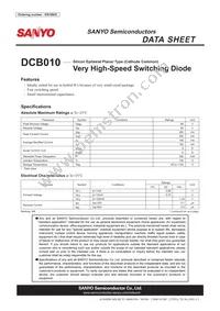 DCB010-TB-E Datasheet Cover
