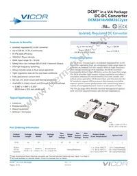 DCM3414V50M26C2T01 Datasheet Cover
